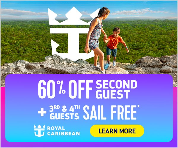 Royal Caribbean up to 30% Dollars Off - 3rd & 4th Sail Free - Special cruise offer